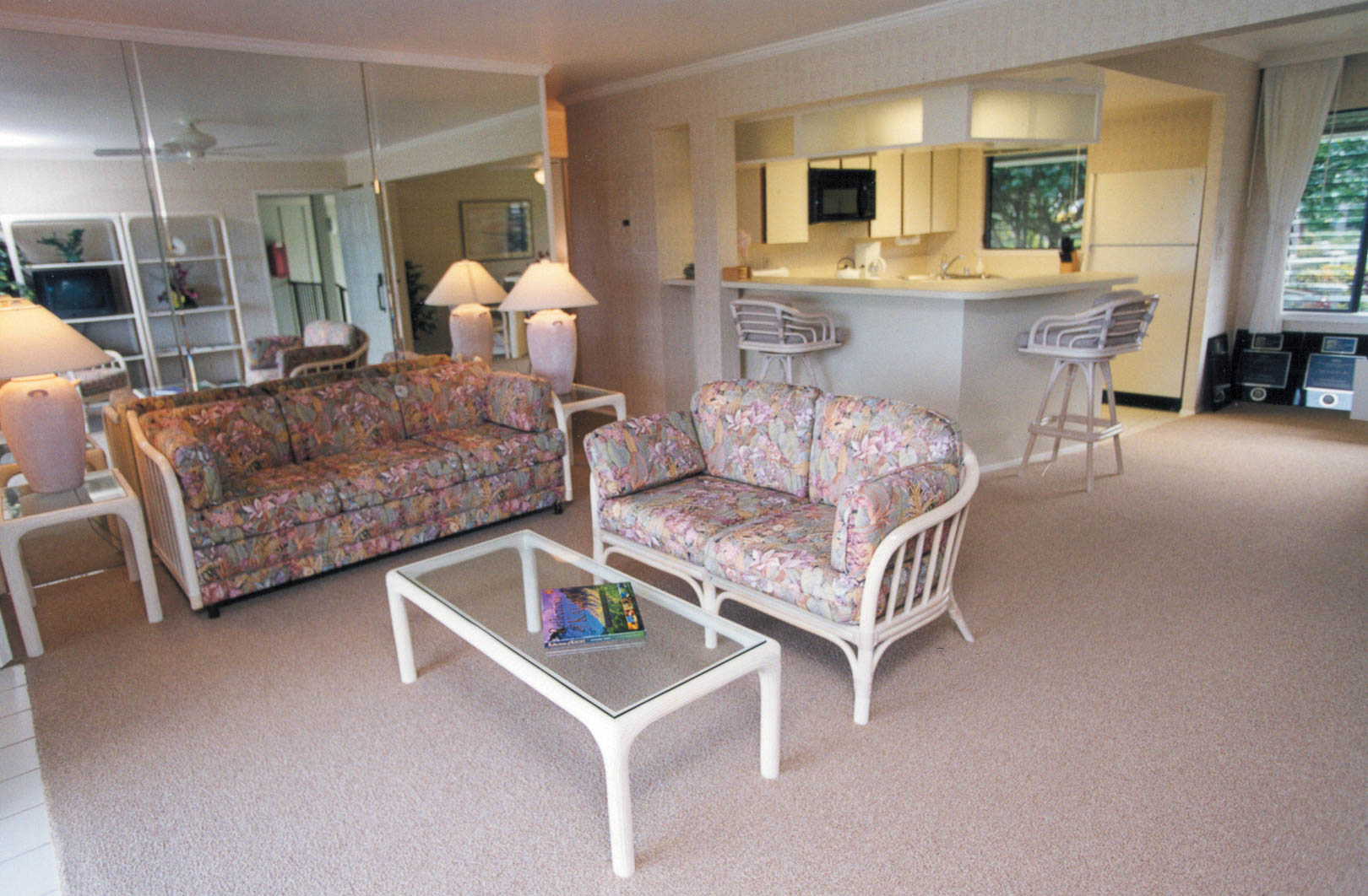 The charming living room area at VRI's Alii Kai Resort in Hawaii
